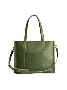 Large Lola Zipper Crossbody Tote in Pine
